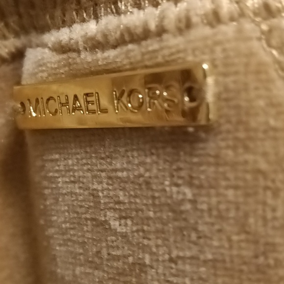 FINAL PRICE MICHAEL MICHAEL KORS tan pantsuit w gold hardware XL - Picture 12 of 15